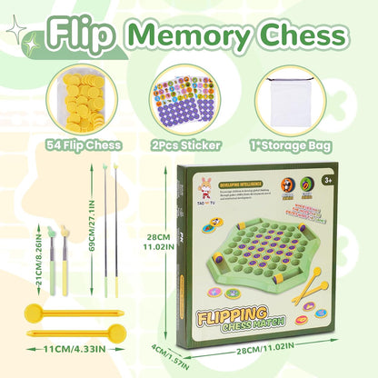 Animal Memory Chess Game Montessori Matching Puzzle Board Game