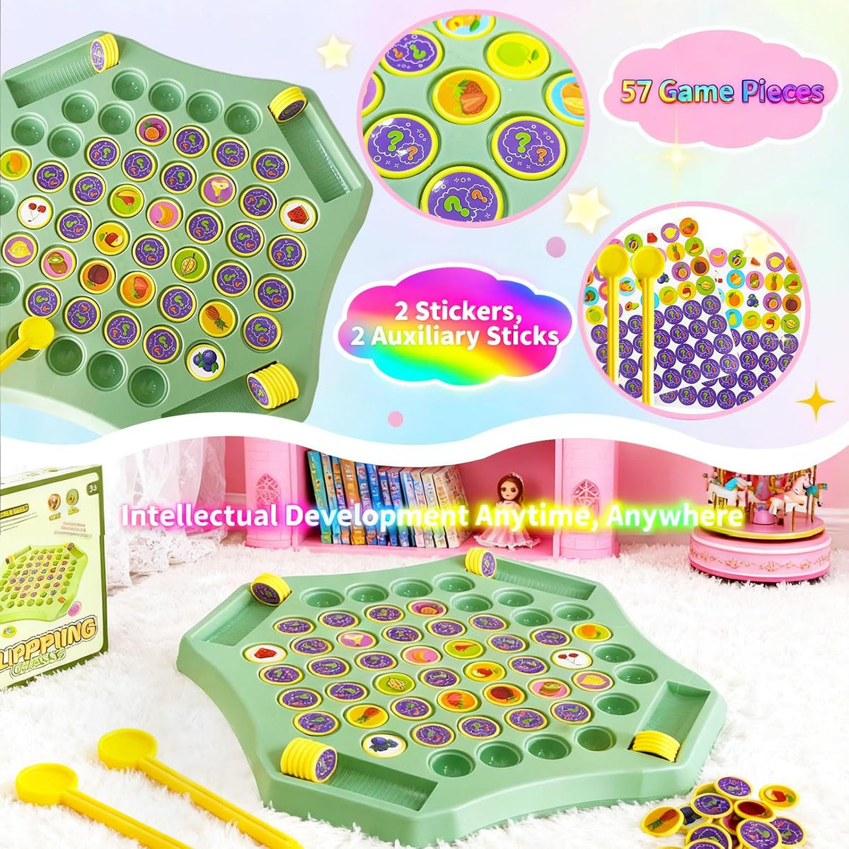 Animal Memory Chess Game Montessori Matching Puzzle Board Game