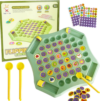 Animal Memory Chess Game Montessori Matching Puzzle Board Game